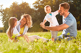 Familie mit Kindern