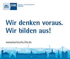 Aufkleber Ausbildungsbetrieb IHK Karlsruhe Aufkleber Ausbildungsbetrieb IHK Karlsruhe